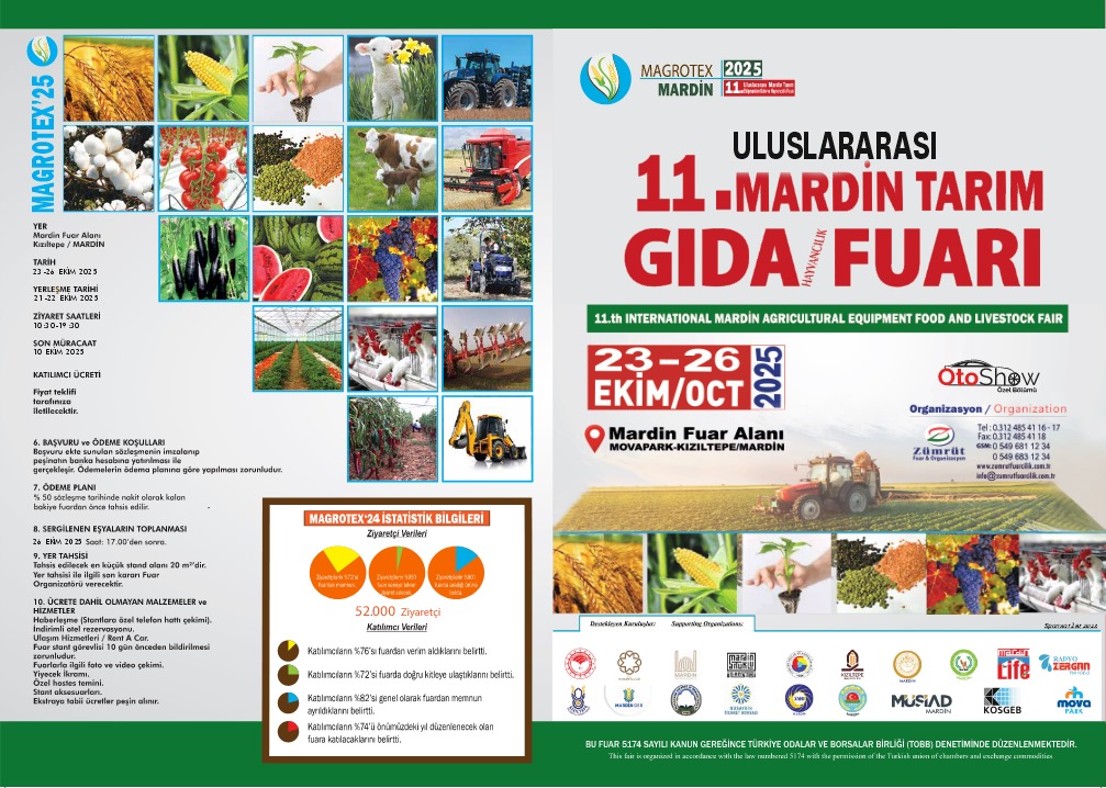 ULUSLARARASI 11.MARDİN TARIM VE GIDA FUARI