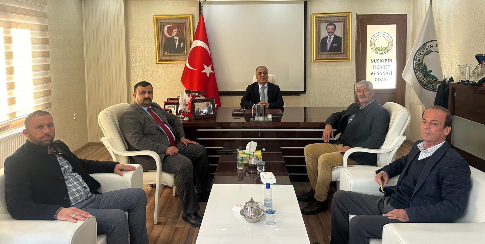 MHP İLÇE TEŞKİLATINDAN ODAMIZA ZİYARET