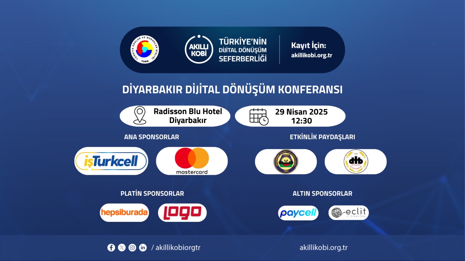 29 NİSAN'DA DİYARBAKIR DİJİTAL DÖNÜŞÜM KONFERANSI'NDA BULUŞALIM!